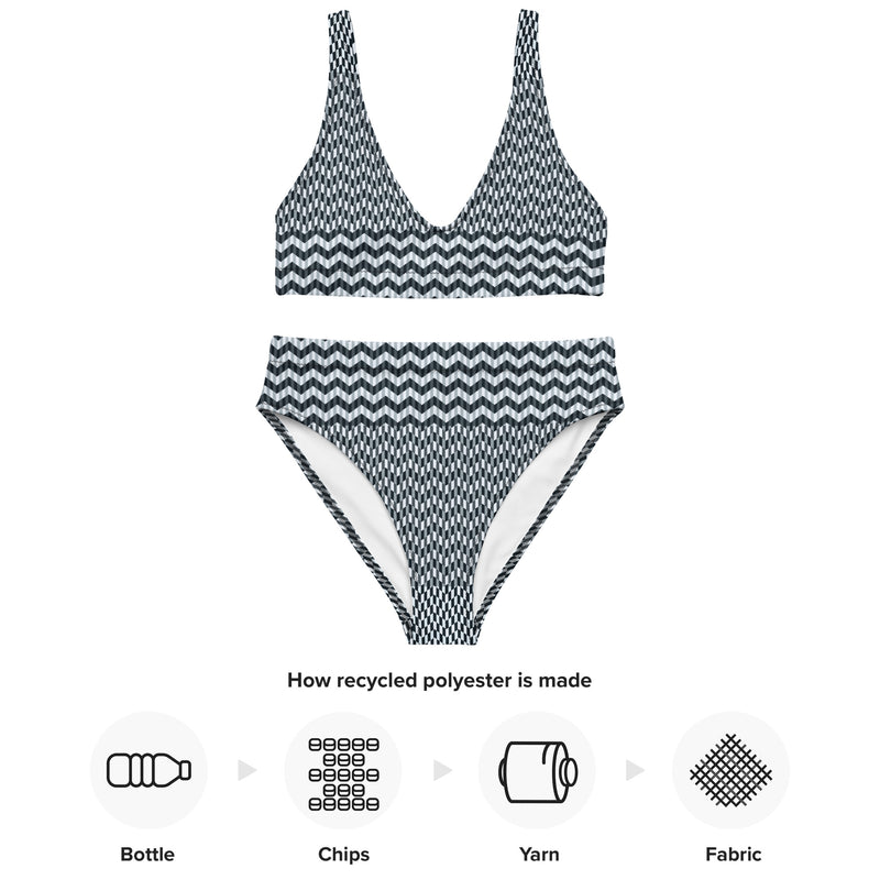 Recycled high-waisted bikini - Objet D'Art