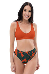 Solar Palms Recycled high-waisted bikini - Objet D'Art