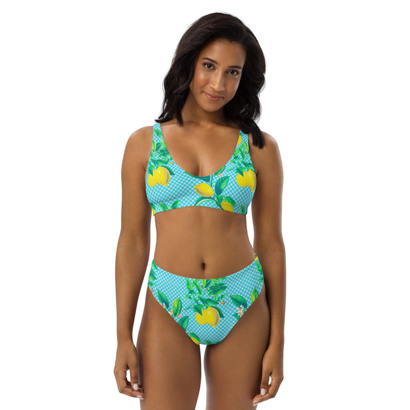 Lemony Fresh Recycled high-waisted bikini - Objet D'Art