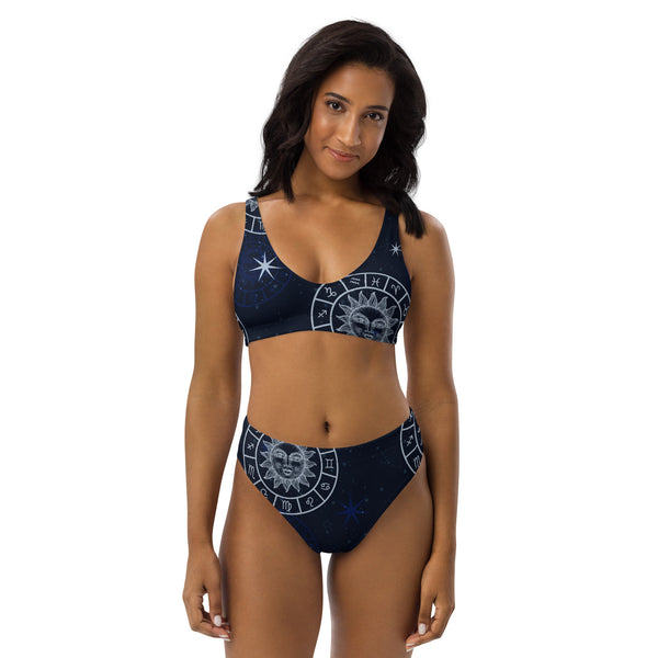 Astral Journey Recycled high-waisted bikini - Objet D'Art