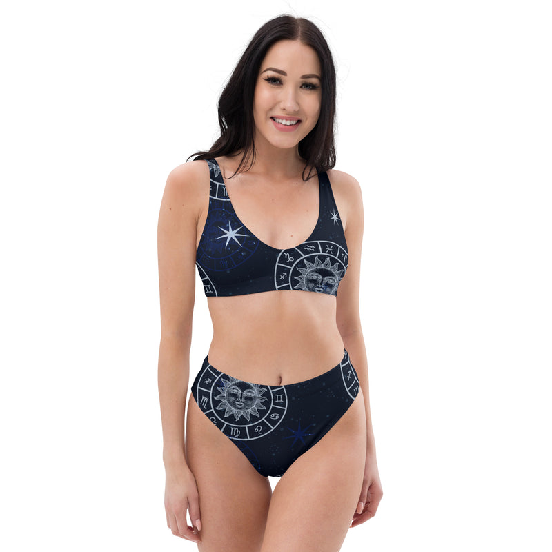 Astral Journey Recycled high-waisted bikini - Objet D'Art