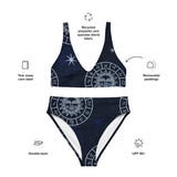 Astral Journey Recycled high-waisted bikini - Objet D'Art