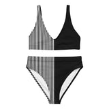Asymmetry Recycled high-waisted bikini - Objet D'Art