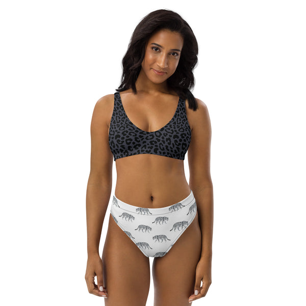 Animal Print Recycled high-waisted bikini - Objet D'Art