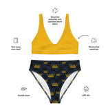 Queen Recycled high-waisted bikini - Objet D'Art