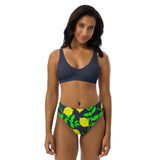Lemon Light Recycled high-waisted bikini - Objet D'Art