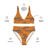 Turmeric Love Recycled high-waisted bikini - Objet D'Art