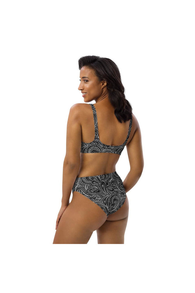 Paisley Paradiso Recycled high-waisted bikini - Objet D'Art