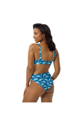 Dolphins Recycled high-waisted bikini - Objet D'Art