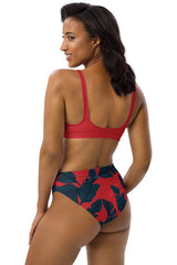 Solar Palms Recycled high-waisted bikini - Objet D'Art