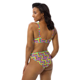 Color Matrix Recycled high-waisted bikini - Objet D'Art