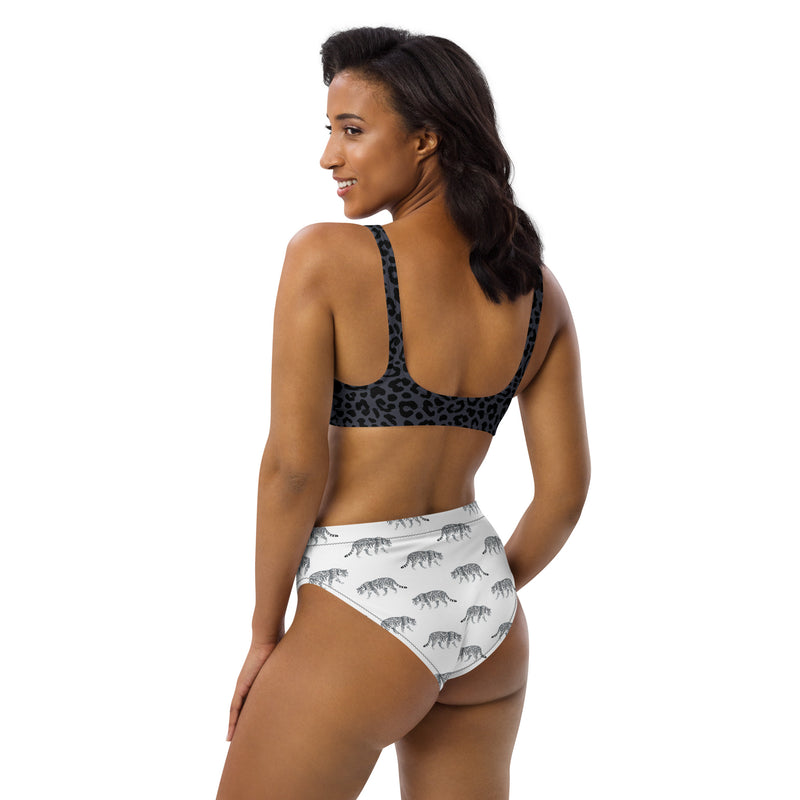 Animal Print Recycled high-waisted bikini - Objet D'Art
