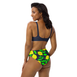 Lemon Light Recycled high-waisted bikini - Objet D'Art