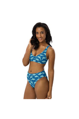 Dolphins Recycled high-waisted bikini - Objet D'Art