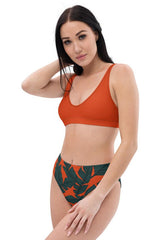 Solar Palms Recycled high-waisted bikini - Objet D'Art