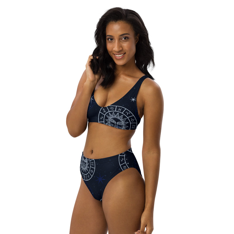Astral Journey Recycled high-waisted bikini - Objet D'Art