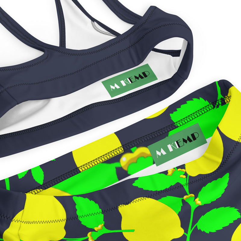 Lemon Light Recycled high-waisted bikini - Objet D'Art