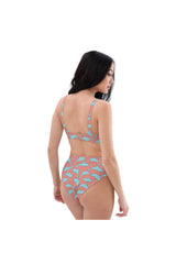 Dolphins Recycled high-waisted bikini - Objet D'Art