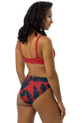 Solar Palms Recycled high-waisted bikini - Objet D'Art