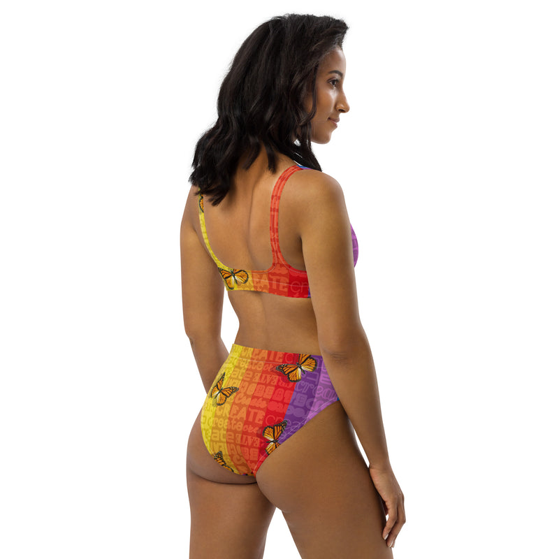 Recycled high-waisted bikini - Objet D'Art