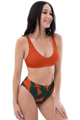 Solar Palms Recycled high-waisted bikini - Objet D'Art