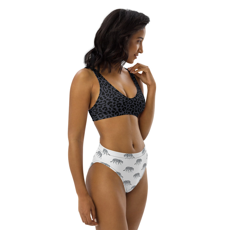Animal Print Recycled high-waisted bikini - Objet D'Art