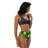 Lemon Light Recycled high-waisted bikini - Objet D'Art