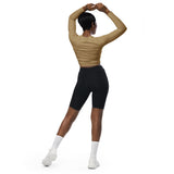 Freethinker Recycled long-sleeve crop top - Objet D'Art