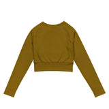 Bronze Beauty Recycled long-sleeve crop top - Objet D'Art