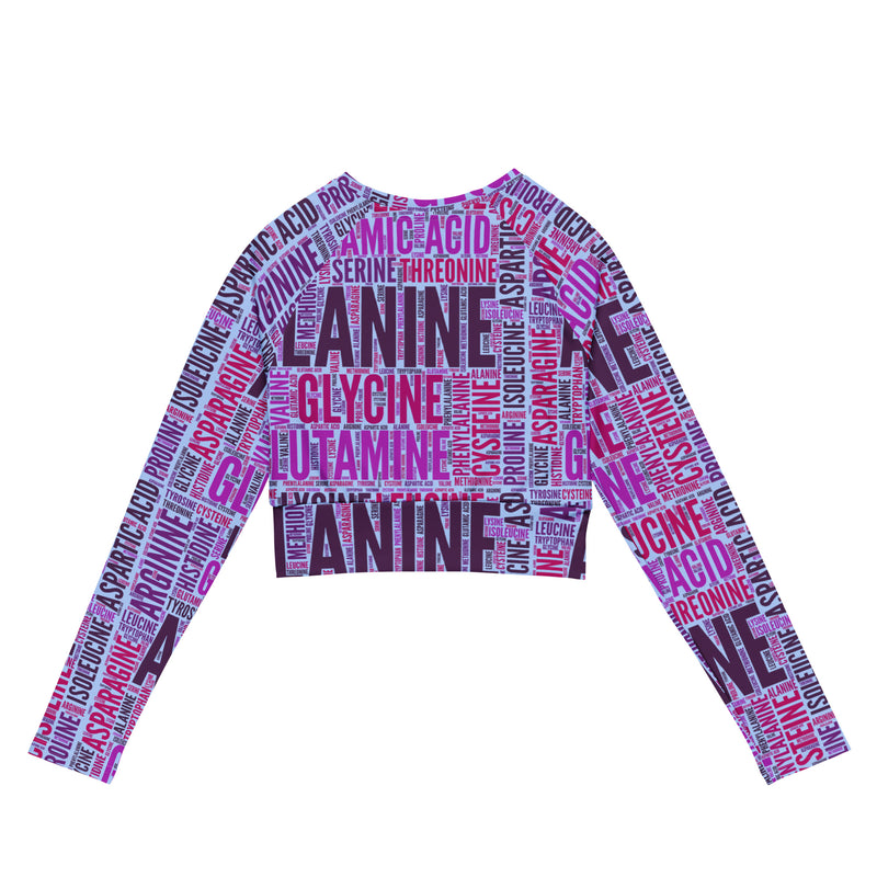 Amino Acid Recycled long-sleeve crop top - Objet D'Art