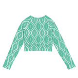 The Real Ogee Recycled long-sleeve crop top - Objet D'Art