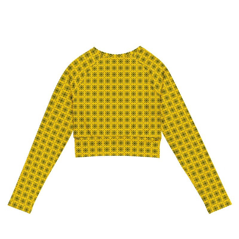 Swagger Recycled long-sleeve crop top - Objet D'Art