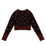 Bandana Art Recycled long-sleeve crop top - Objet D'Art