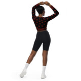 Bandana Art Recycled long-sleeve crop top - Objet D'Art