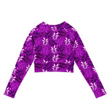 Amethyst Arbor Recycled long-sleeve crop top - Objet D'Art