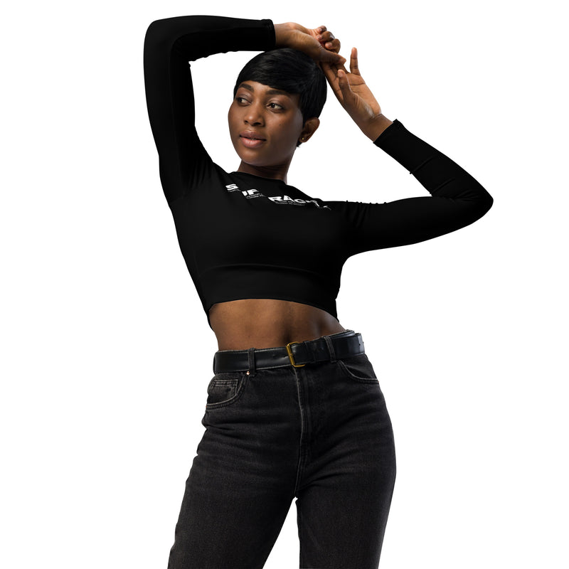 Suffragist Recycled long-sleeve crop top - Objet D'Art