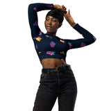 Holiday Exchange Recycled long-sleeve crop top - Objet D'Art