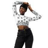 Bandana Art Recycled long-sleeve crop top - Objet D'Art