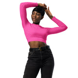 Polka Dots Recycled long-sleeve crop top - Objet D'Art