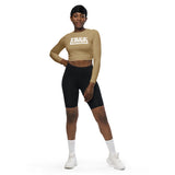 Freethinker Recycled long-sleeve crop top - Objet D'Art