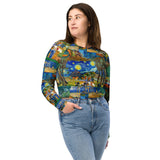 Recycled long-sleeve crop top - Objet D'Art