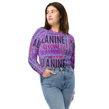 Amino Acid Recycled long-sleeve crop top - Objet D'Art