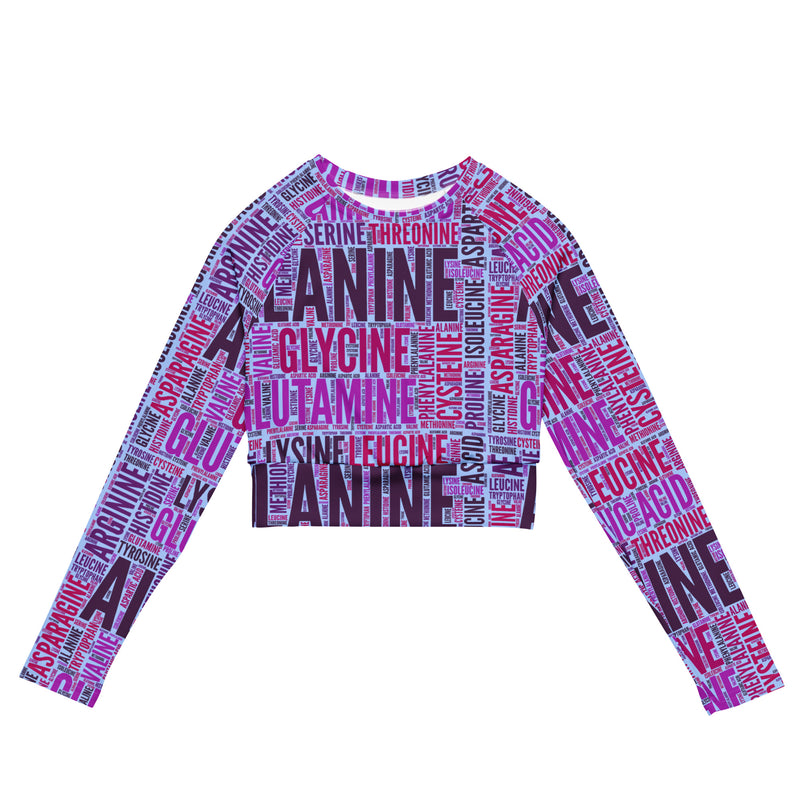 Amino Acid Recycled long-sleeve crop top - Objet D'Art