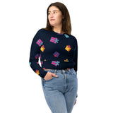 Holiday Exchange Recycled long-sleeve crop top - Objet D'Art