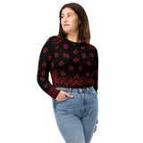 Bandana Art Recycled long-sleeve crop top - Objet D'Art