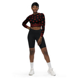 Bandana Art Recycled long-sleeve crop top - Objet D'Art