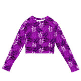 Amethyst Arbor Recycled long-sleeve crop top - Objet D'Art