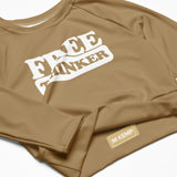 Freethinker Recycled long-sleeve crop top - Objet D'Art