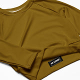 Bronze Beauty Recycled long-sleeve crop top - Objet D'Art