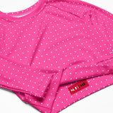 Polka Dots Recycled long-sleeve crop top - Objet D'Art